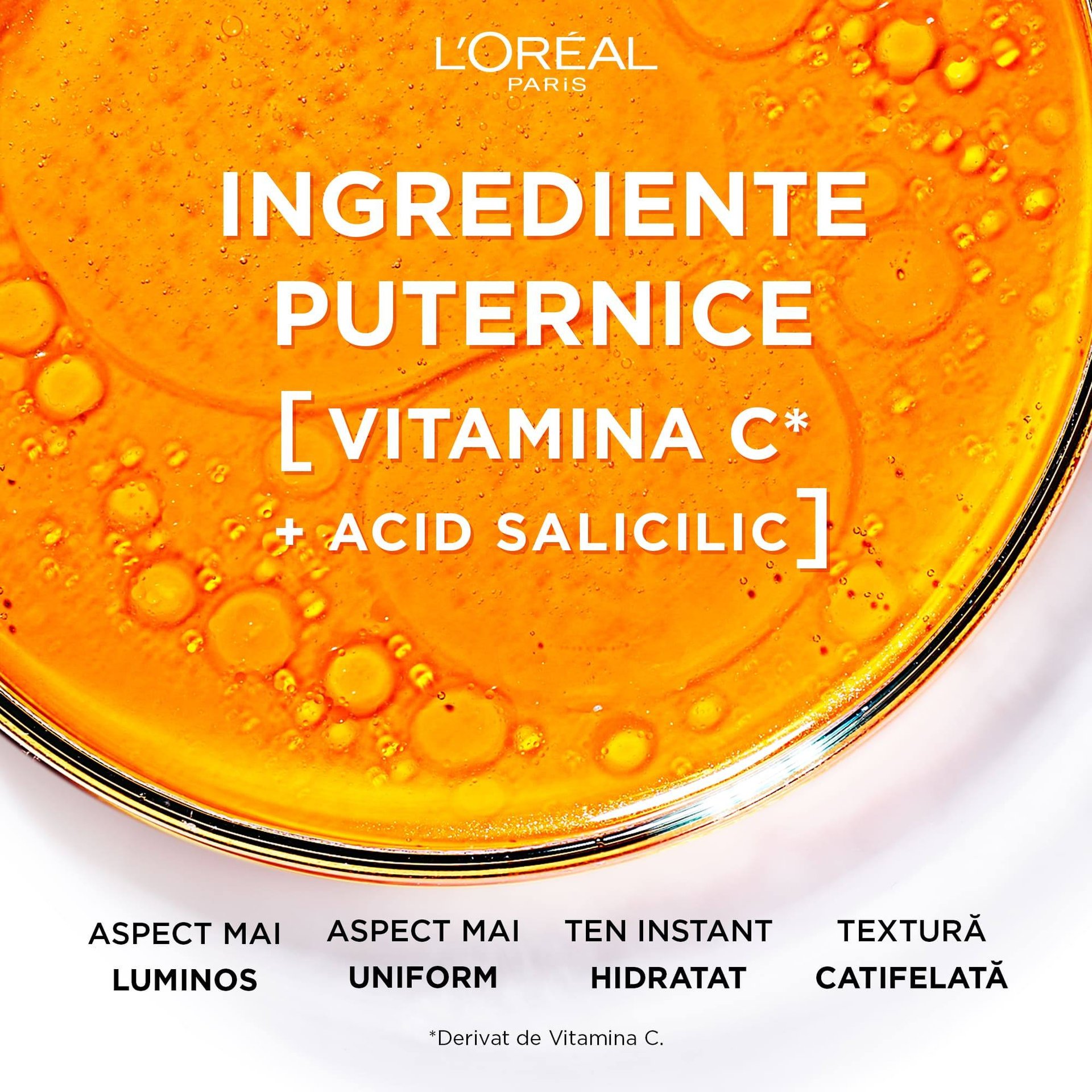 Masca Servetel Revitalift Clinical cu Vitamina C si acid salicilic